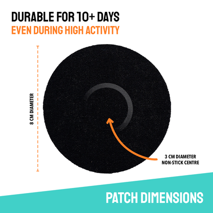 Dexcom G7 / ONE+ Adhesive Patches - Black